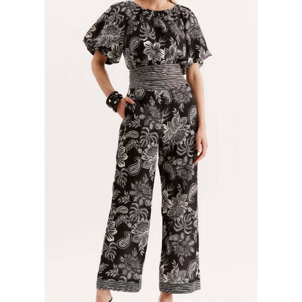 NEW TYLER BOE gianna linen pant in black